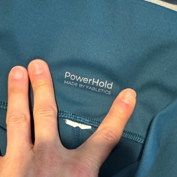 Fabletics Teal Leggings and Top Set - Picture 2 of 7